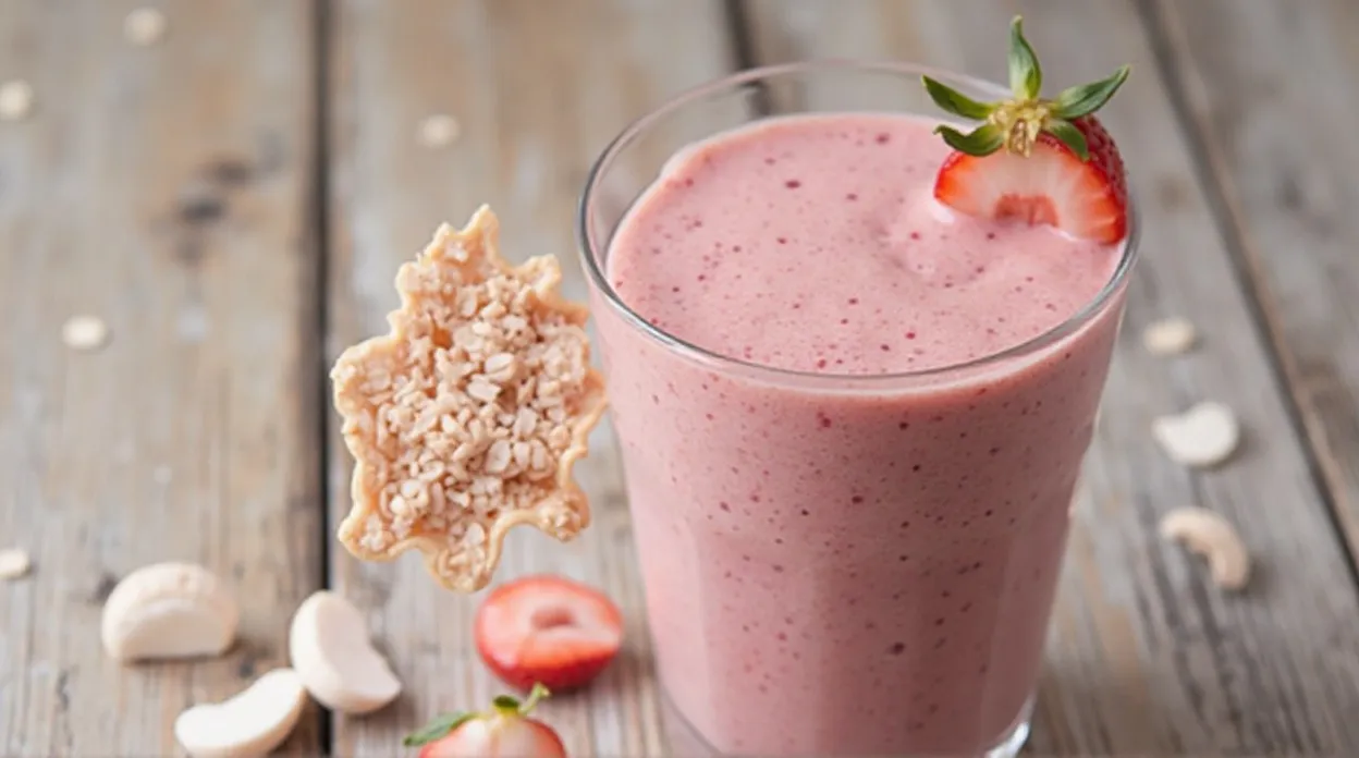 Strawberry Banana Oat Smoothie