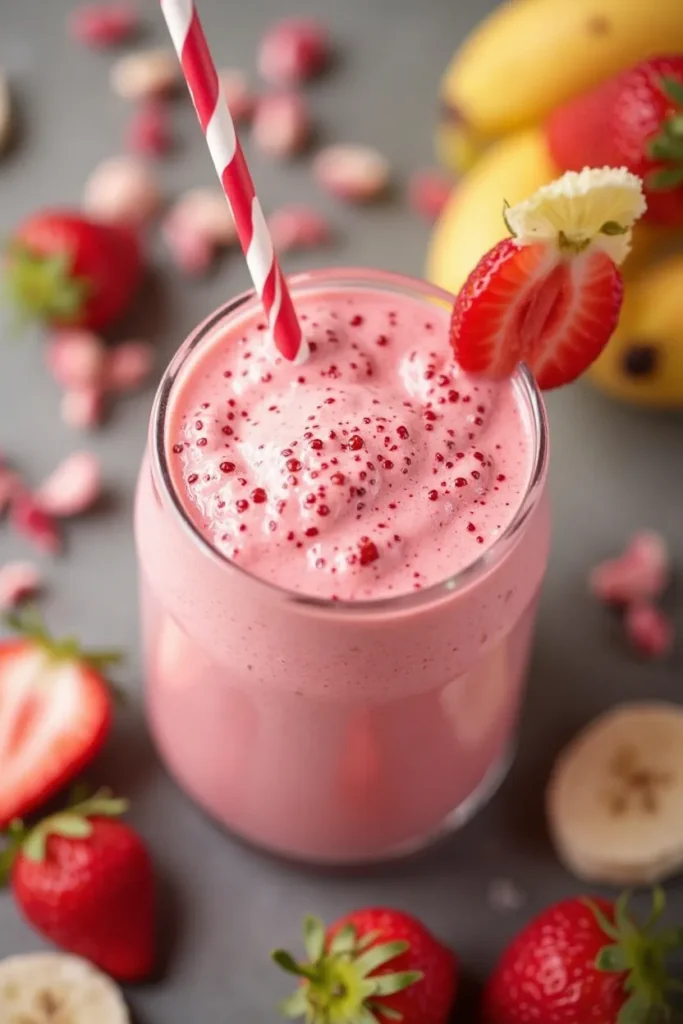 Strawberry Banana Yogurt Smoothie