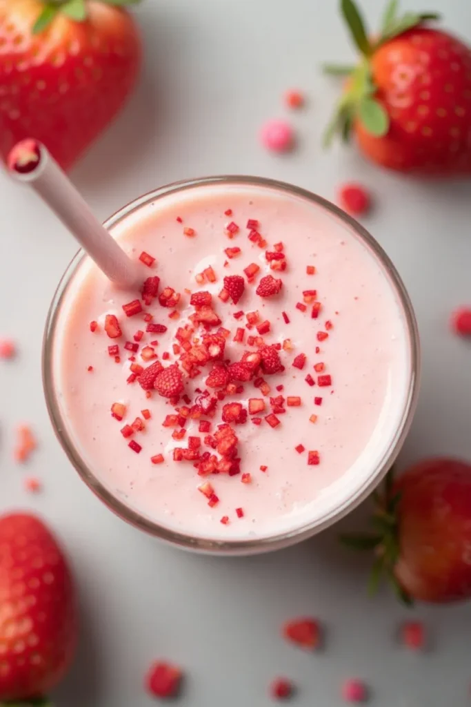 Strawberry Coconut Cream Keto Smoothie