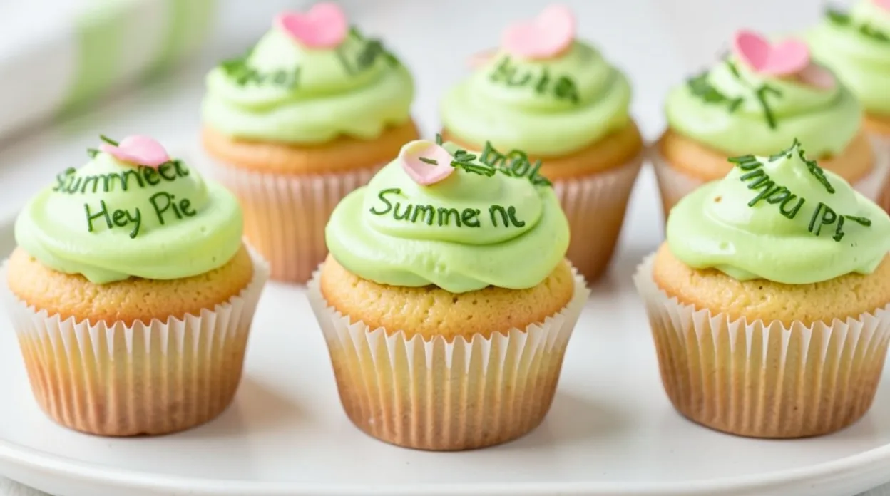 Summer Cupcakes with Key Lime Pie Cream