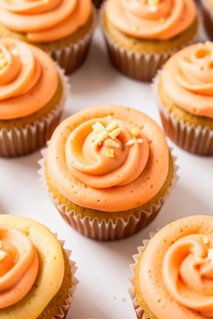 Summer Cupcakes with Orange Creamsicle Flavor