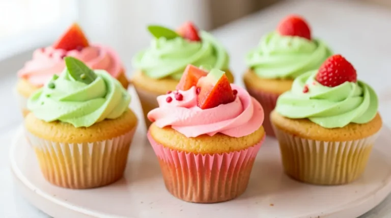 Summer Cupcakes with Watermelon Lime Buttercream