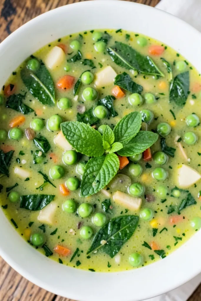 Summer Soup with Pea and Mint Blend