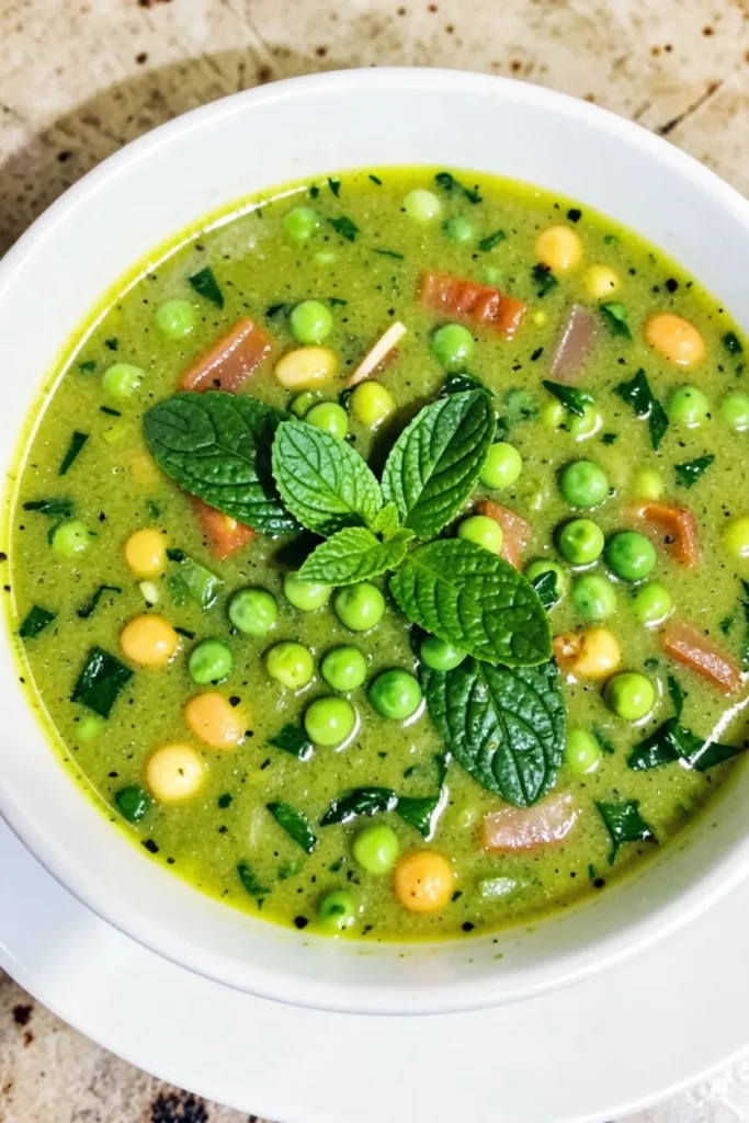 Summer Soup with Pea and Mint Blend