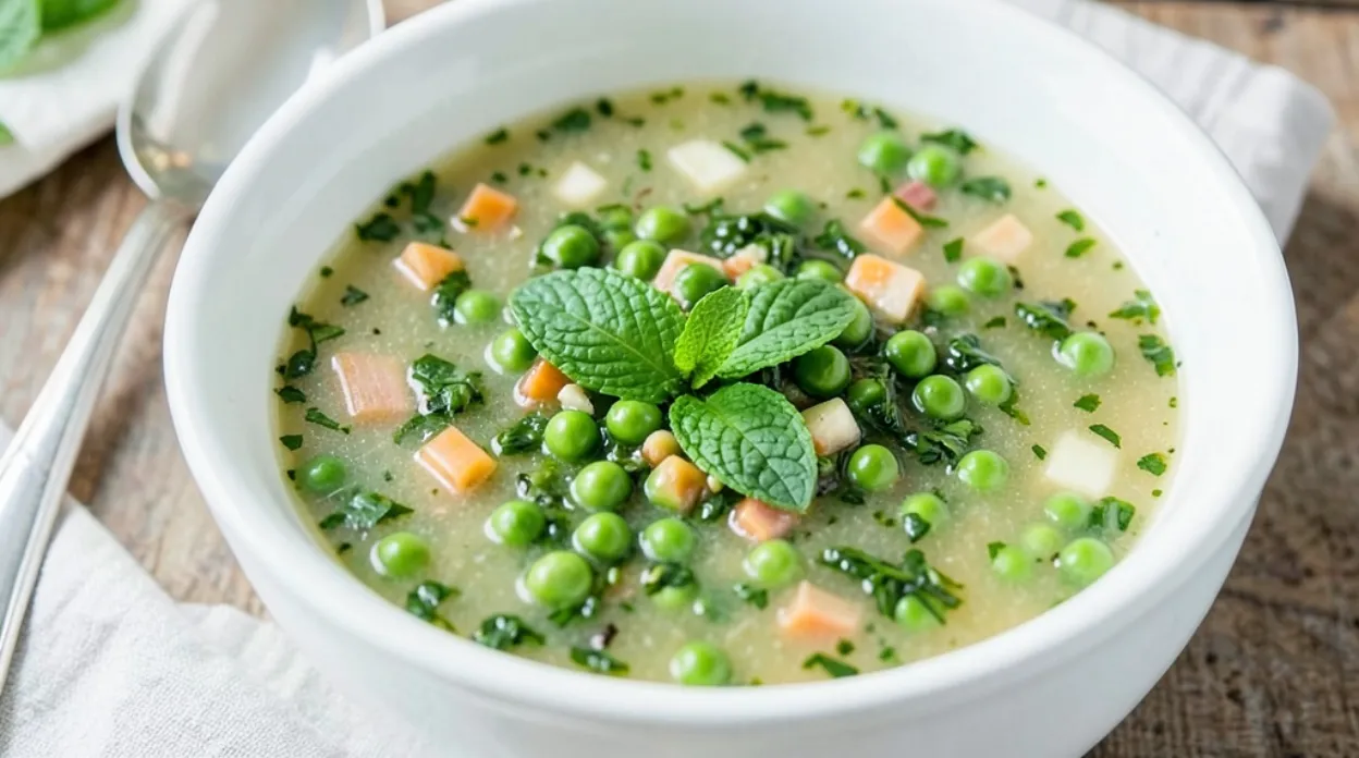 Summer Soup with Pea and Mint Blend