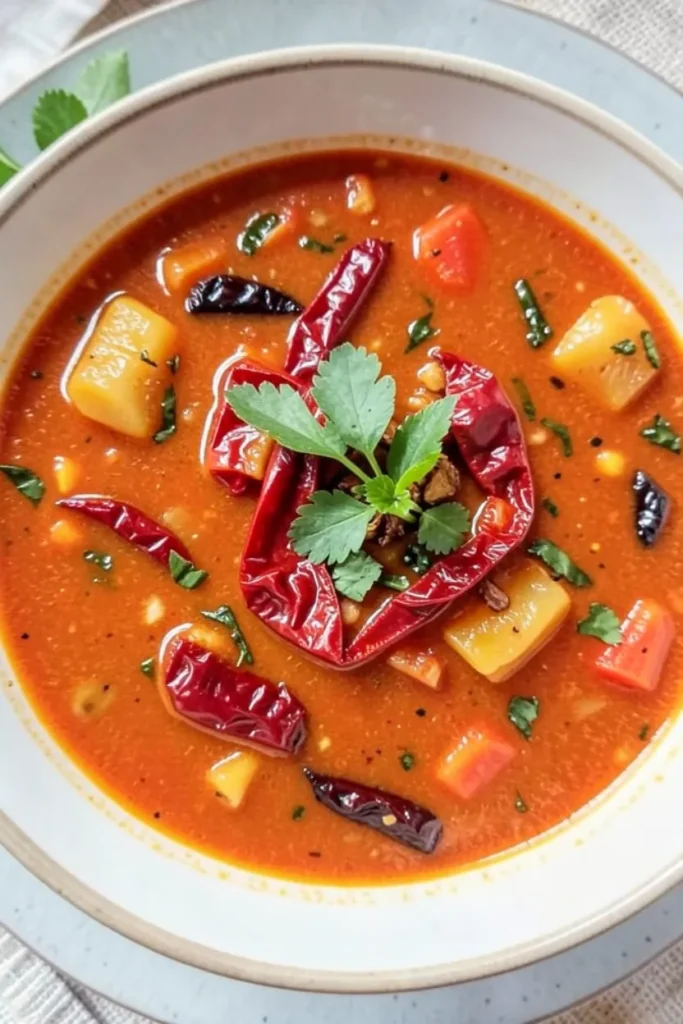 Summer Soup with Roasted Red Pepper