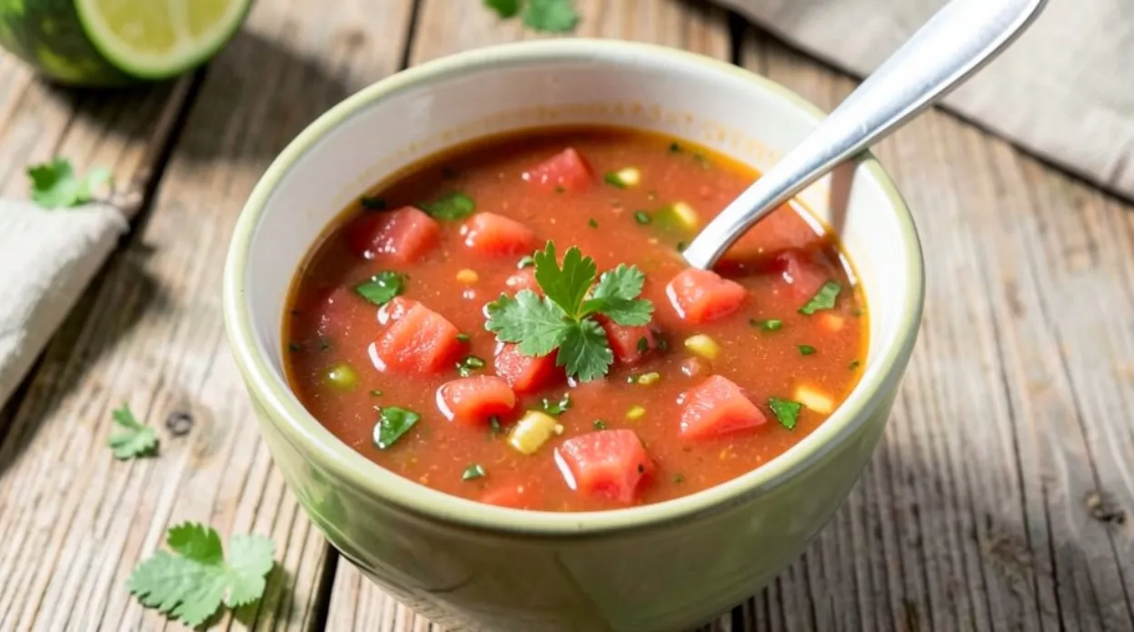 Summer Soup with Watermelon Gazpacho