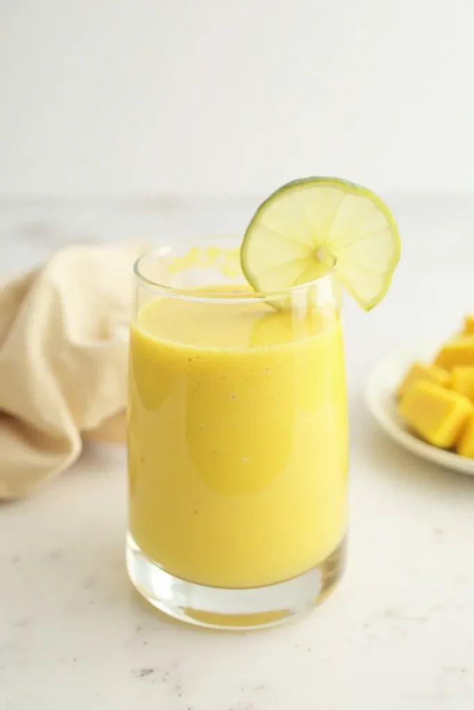 This Tropical Mango Turmeric Protein Smoothie