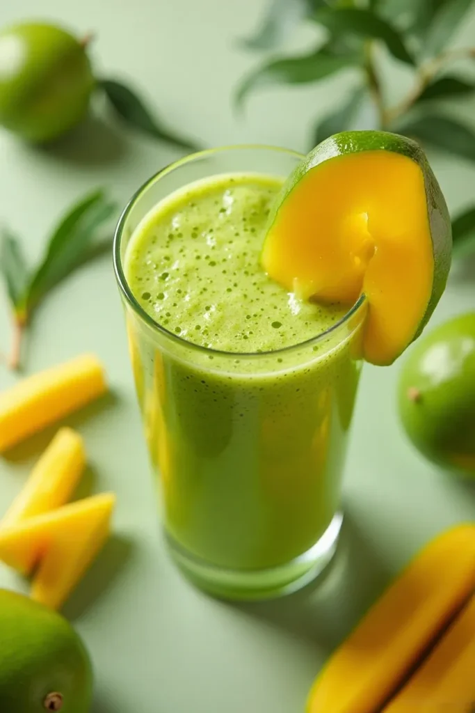 Tropical Green Mango Smoothie