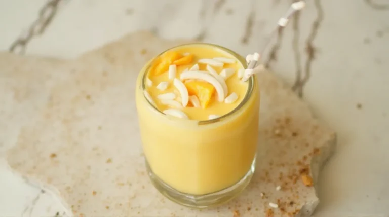 Tropical Mango Coconut Protein Smoothie
