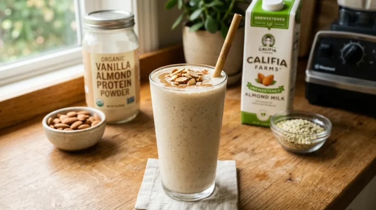 Vanilla Almond Protein Smoothie