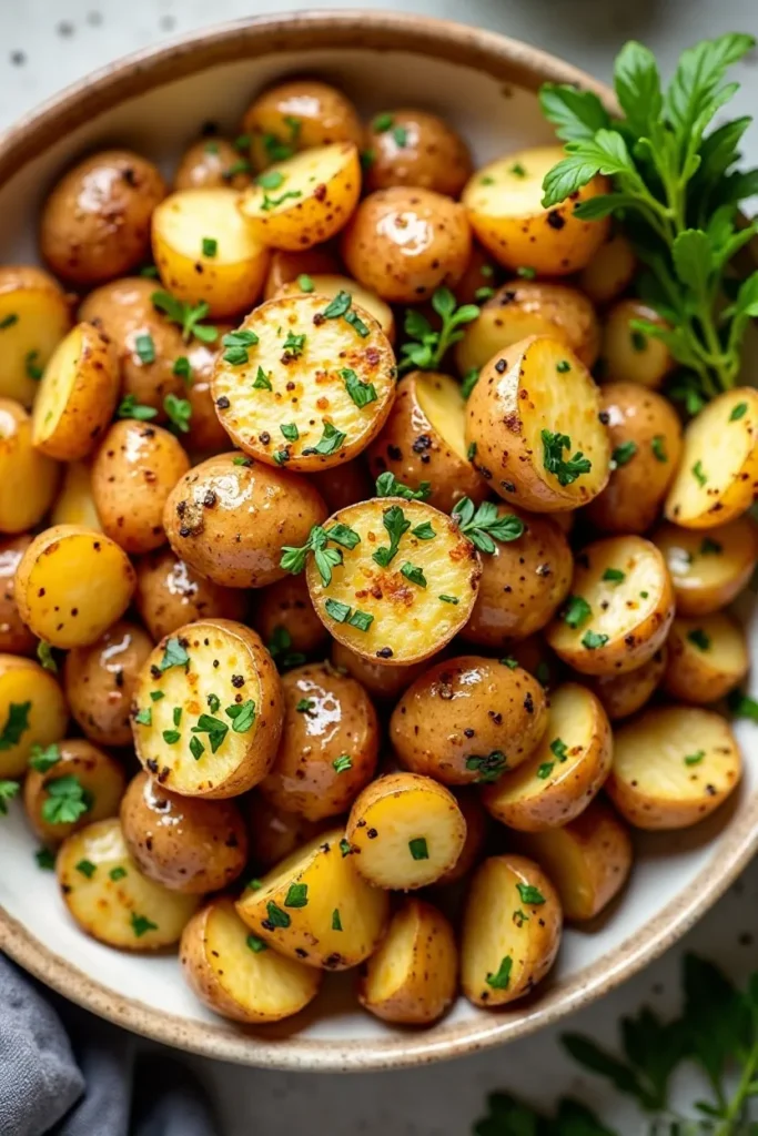 Vegan Breakfast Potatoes with Garlic and Herbs