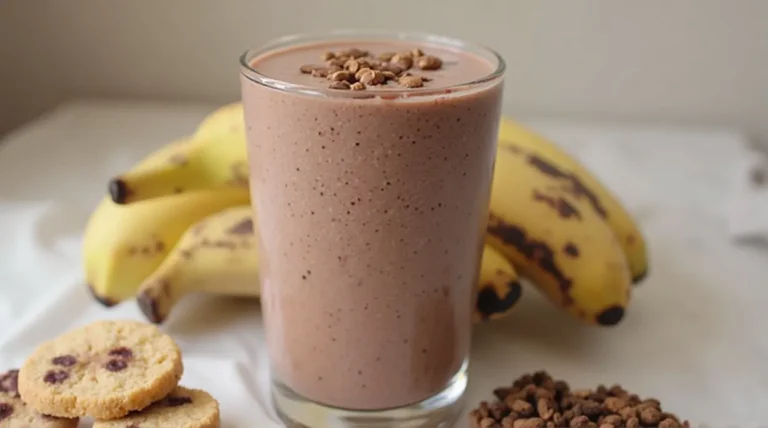 Vegan Chocolate Banana Breakfast Smoothie