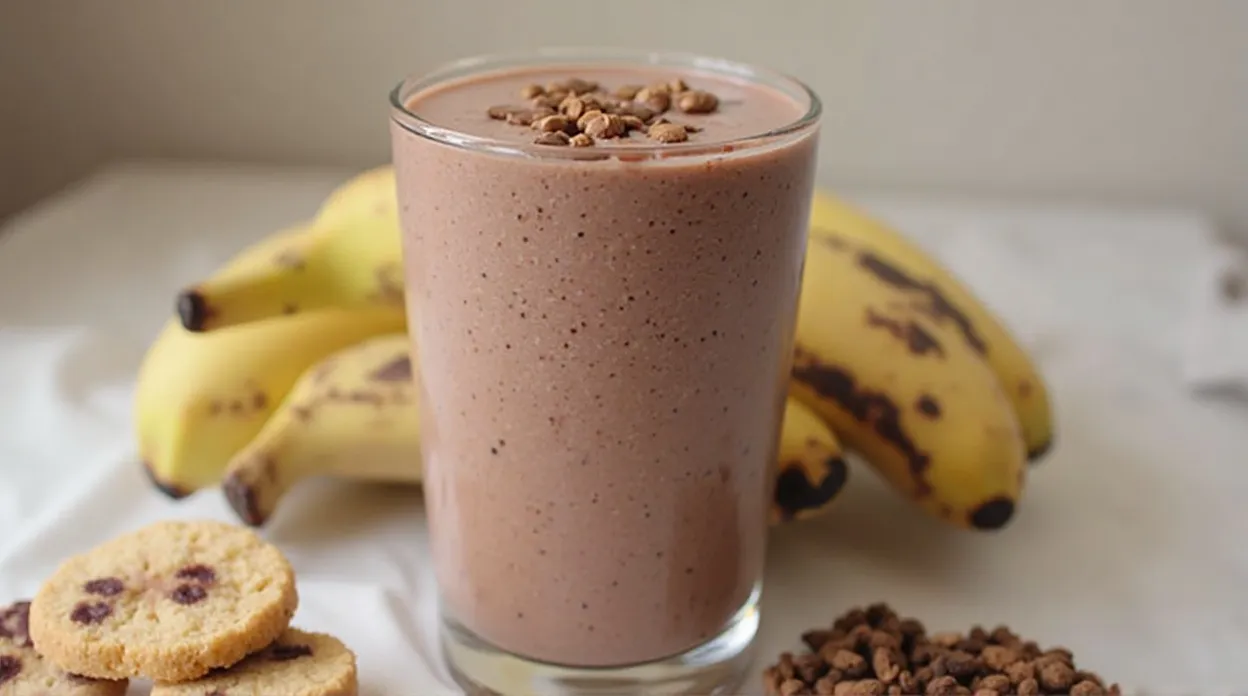 Vegan Chocolate Banana Breakfast Smoothie