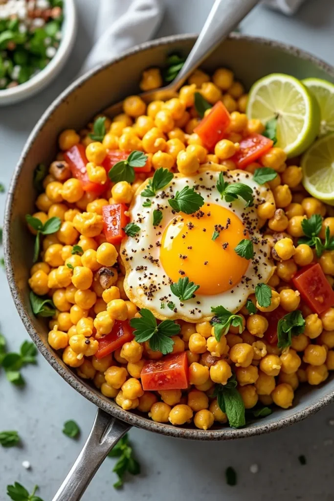 Vegan Savory Chickpea Breakfast Scramble