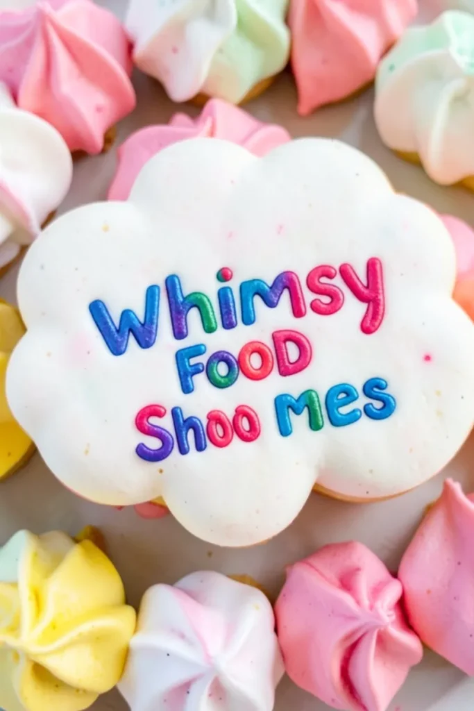 Whimsy Food Cloud-Shaped Vanilla Meringues