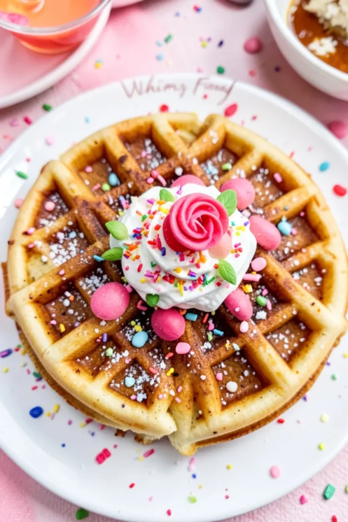 Whimsy Food Enchanted Sprinkle Waffles