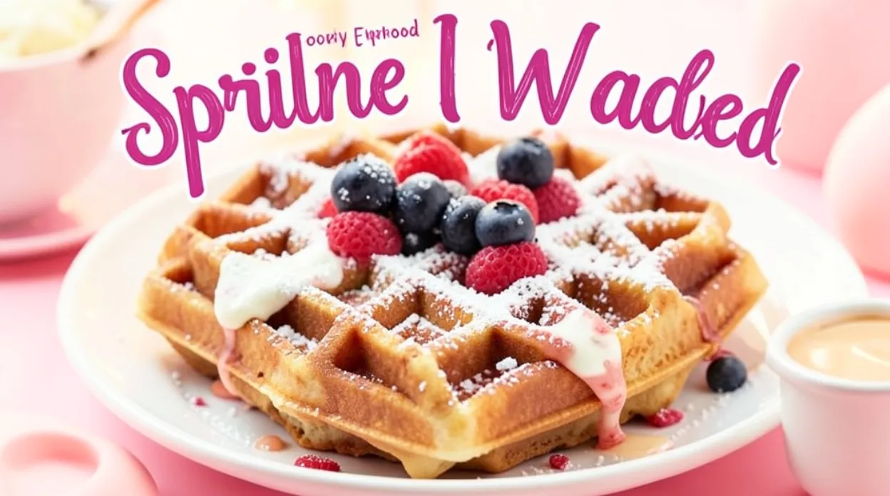 Whimsy Food Enchanted Sprinkle Waffles