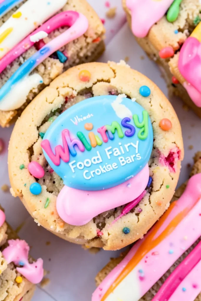 Whimsy Food Fairy Bread Cookie Bars