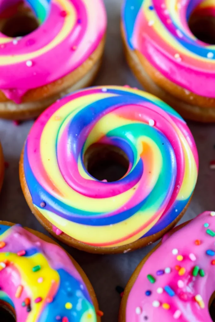 Whimsy Food Galaxy Swirl Donuts