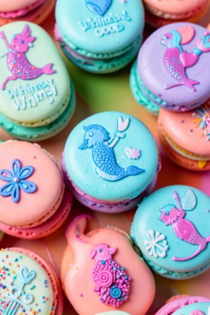 Whimsy Food Magical Mermaid Macarons