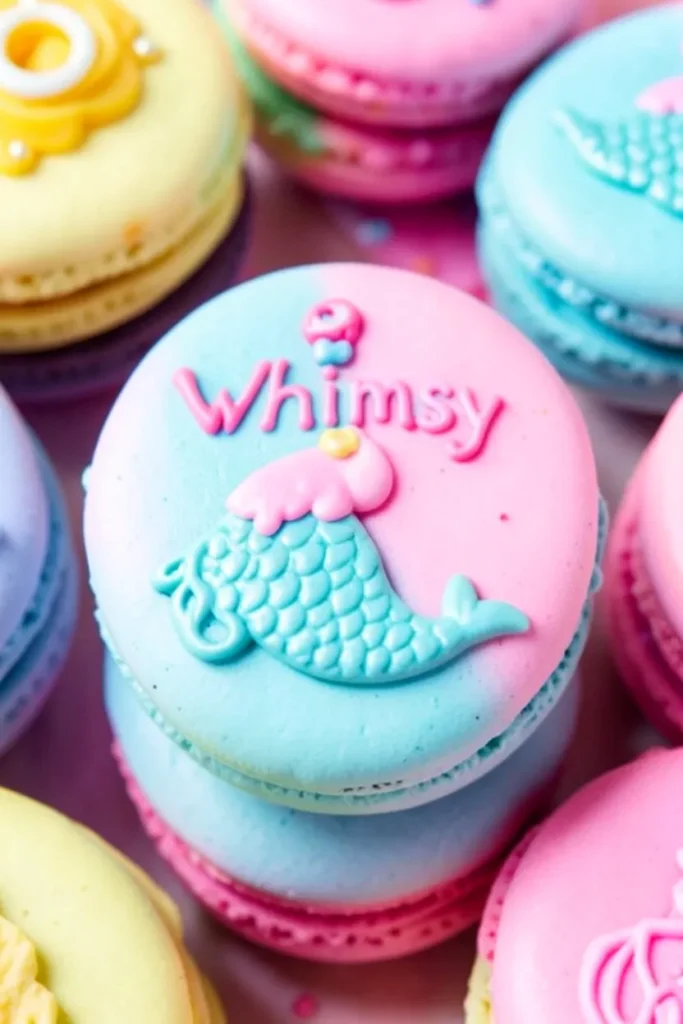 Whimsy Food Magical Mermaid Macarons