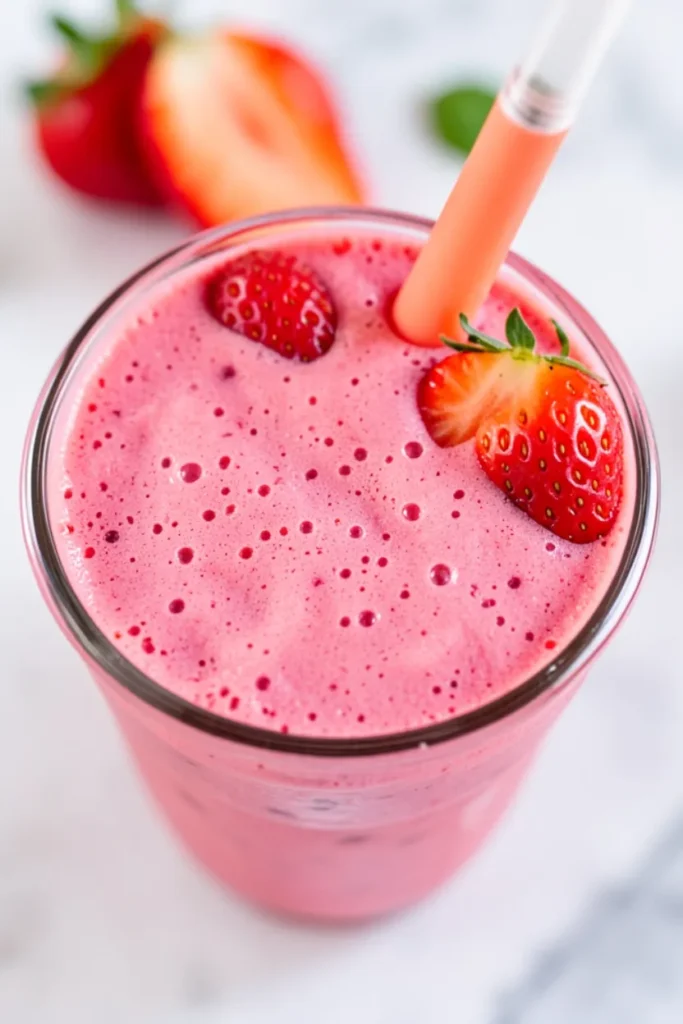 Whimsy Food Strawberry Moon Milkshake