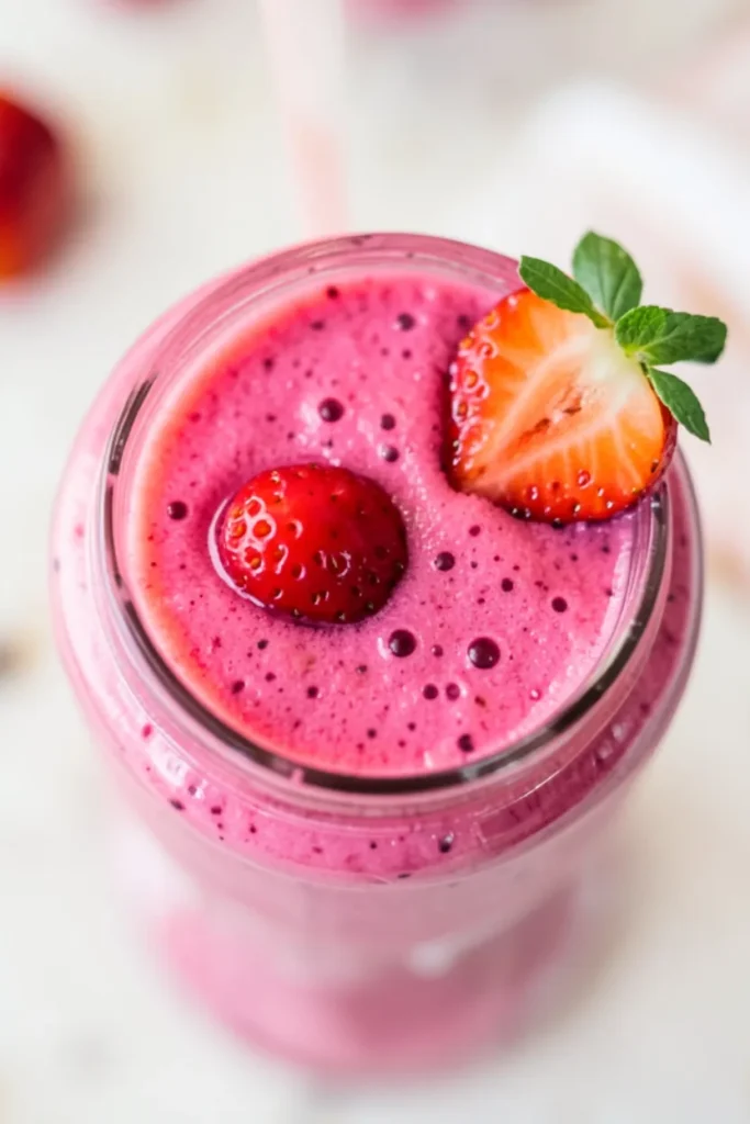 Whimsy Food Strawberry Moon Milkshake