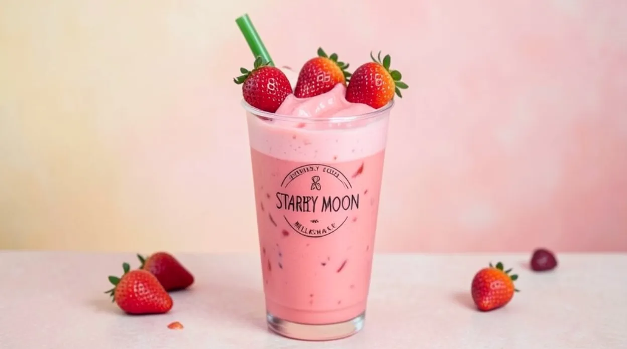 Whimsy Food Strawberry Moon Milkshake