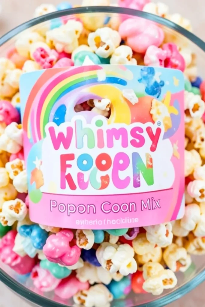 Whimsy Food Unicorn Popcorn Mix