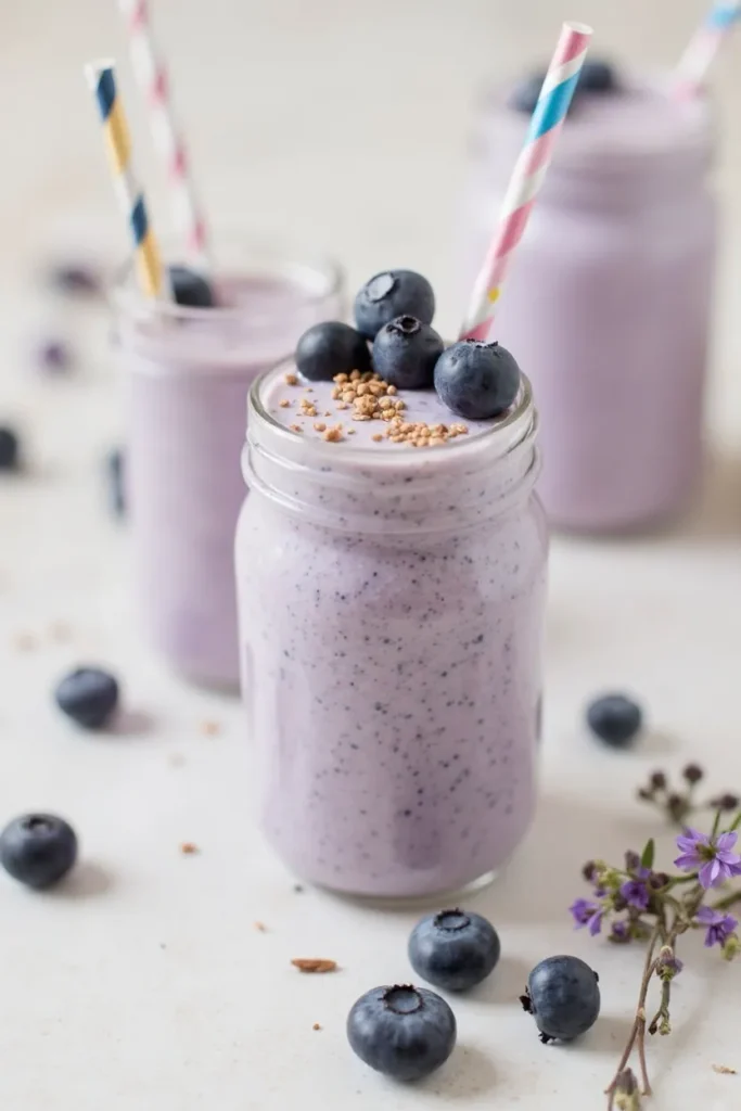 Why This Blueberry Protein Smoothie with Yogurt Slaps