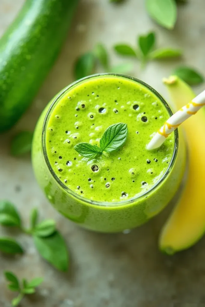 Zucchini Vanilla Green Smoothie