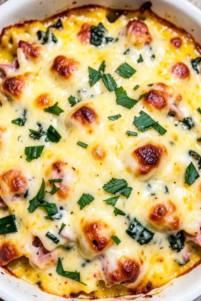 Chicken Alfredo Bake