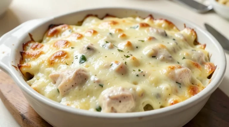 Chicken Alfredo Bake
