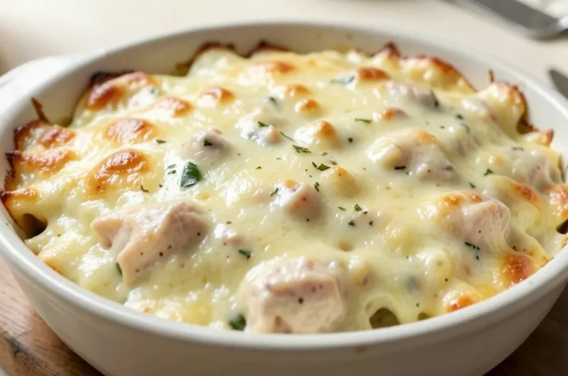 Chicken Alfredo Bake