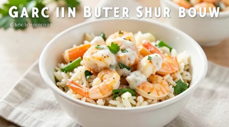 Garlic Butter Shrimp Rice Bowls