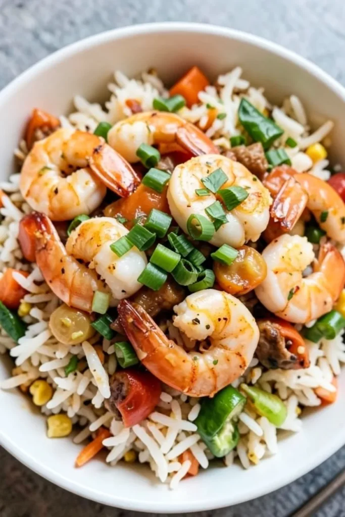 Garlic Butter Shrimp Rice Bowls