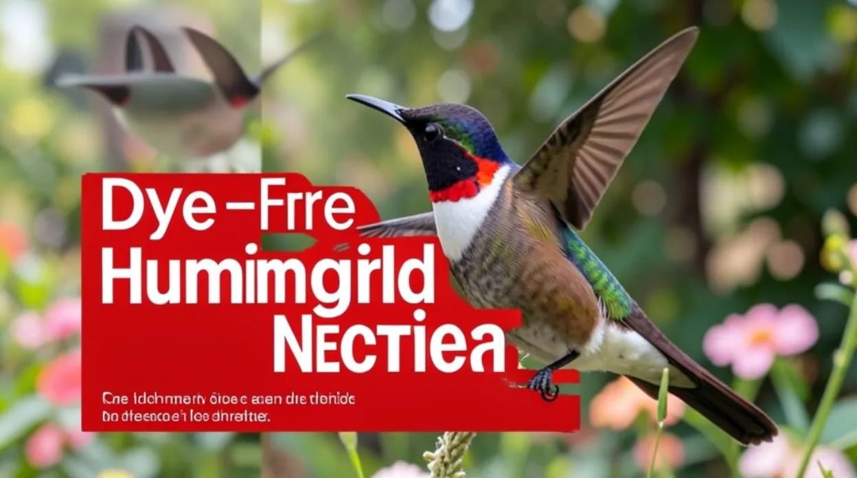Red Dye-Free Hummingbird Nectar