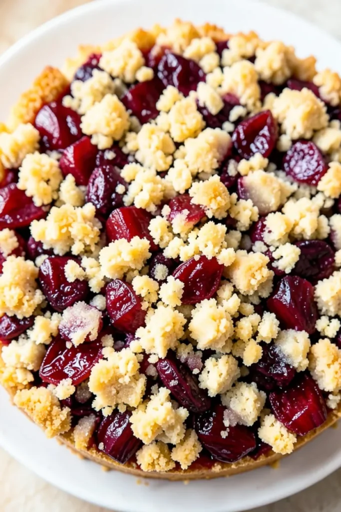Rhubarb Crumble Cake