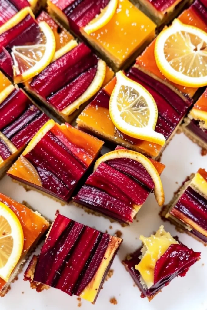 Rhubarb Lemon Bars