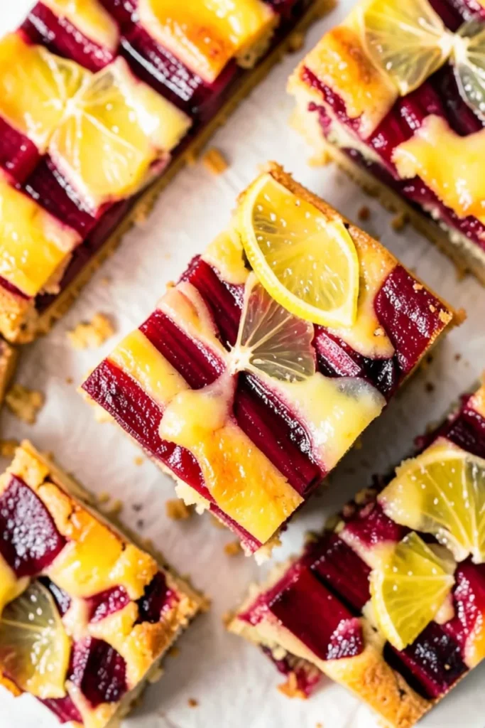 Rhubarb Lemon Bars