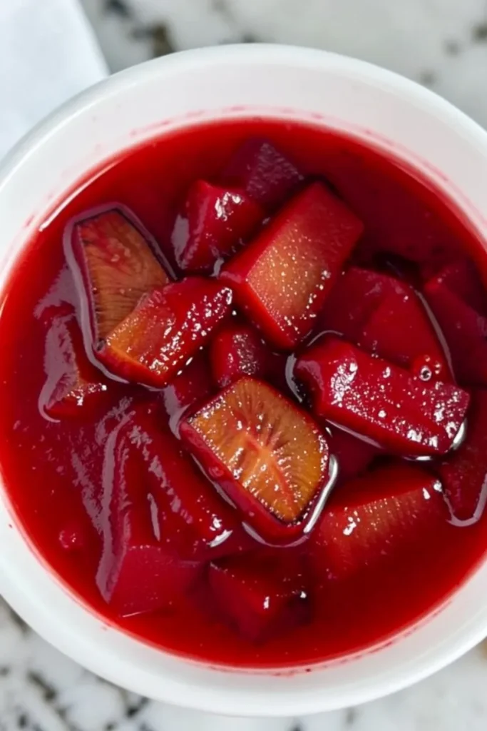 Roasted Rhubarb Vanilla Compote