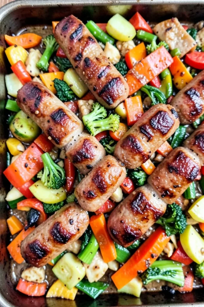 Sheet Pan Sausage and Veggies