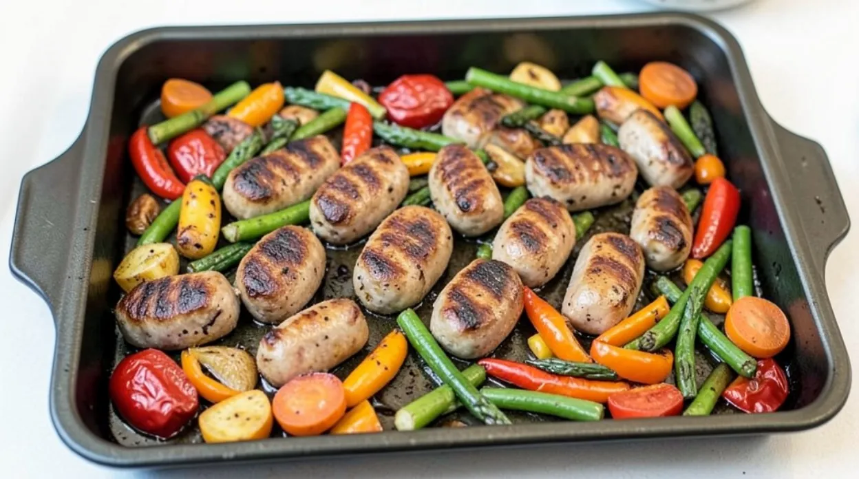 Sheet Pan Sausage and Veggies