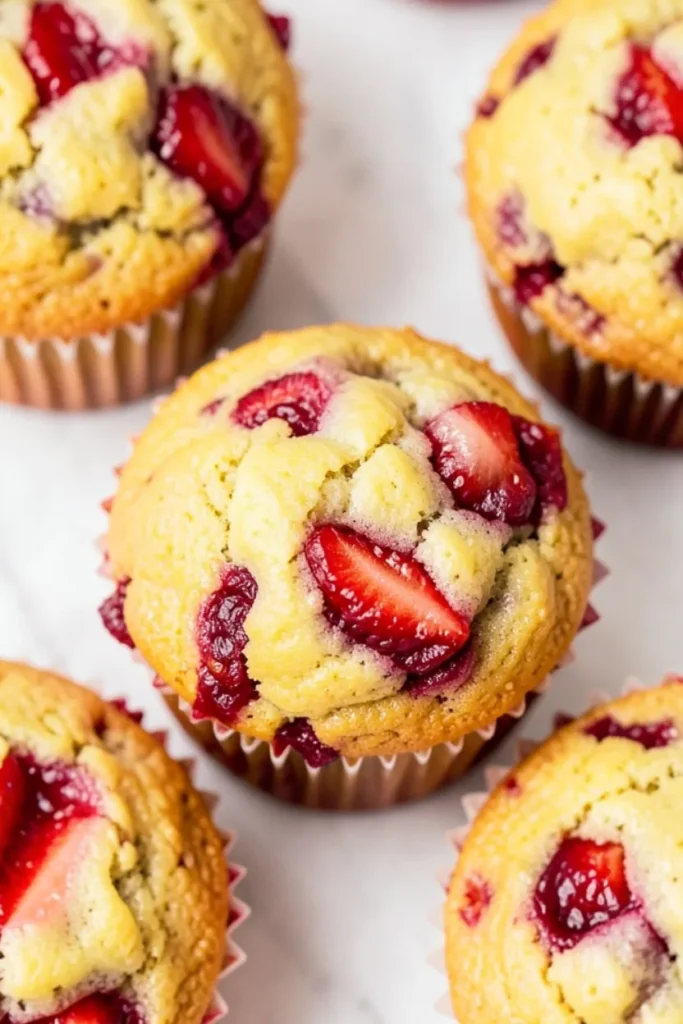 Strawberry Rhubarb Muffins