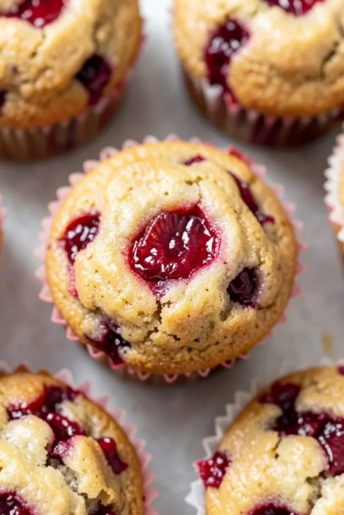 Strawberry Rhubarb Muffins